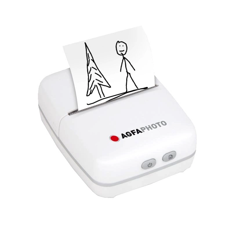 AgfaPhoto Realpix Pocket P Tragbarer monochromer Bluetooth-Fotodrucker