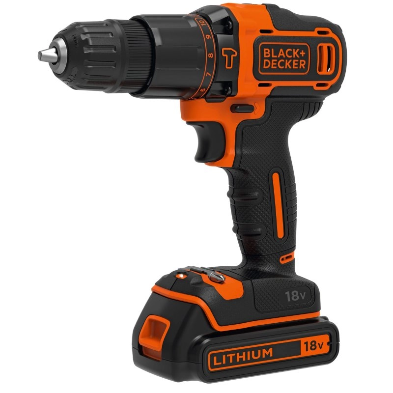 Black & Decker BDCHD18K-QW Bohrmaschine 1400 RPM Schwarz, Orange
