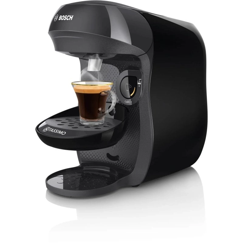 Bosch Tassimo Happy TAS1002N Multigetränke-Kapselkaffeemaschine, Schwarz
