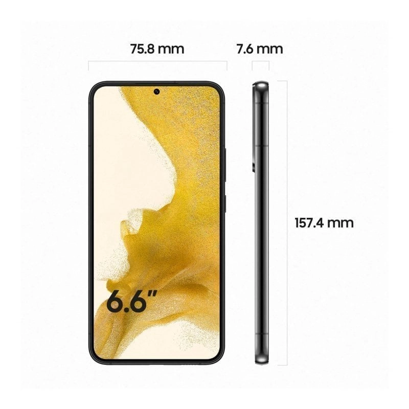 Samsung Galaxy S22+ SM-S906B 16,8 cm (6.6") Dual-SIM Android 12 5G USB Typ-C 8 GB 128 GB 4500 mAh Schwarz