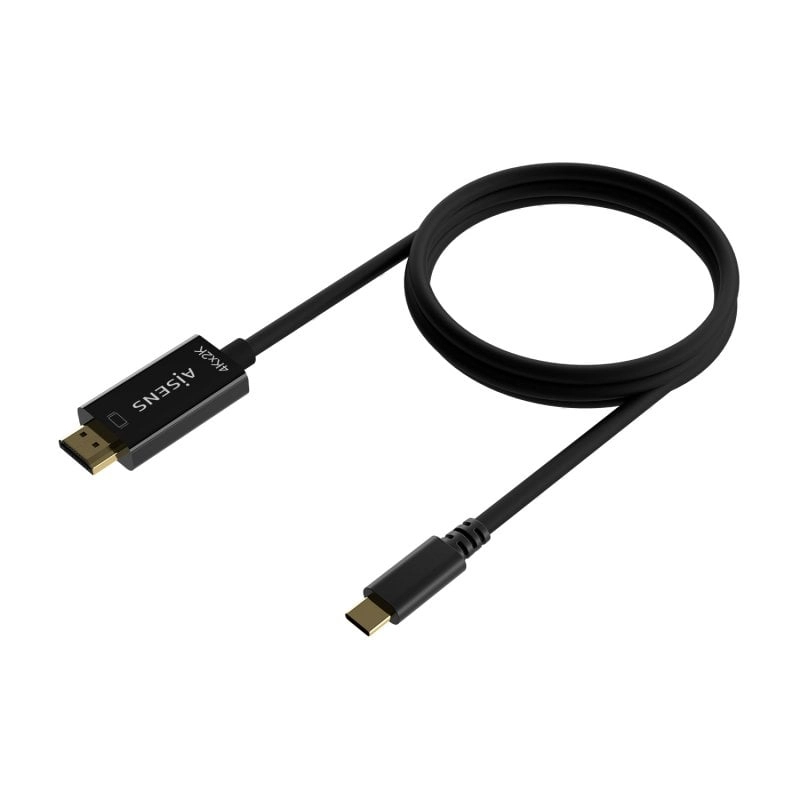 AISENS A109-0623 Videokabel-Adapter 0,8 m USB Typ-C HDMI Typ A (Standard) Schwarz