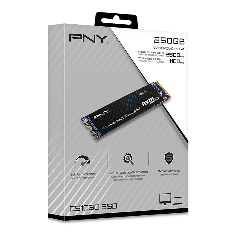 PNY CS1030 250 GB SSD M.2 PCIe NVMe 3D NAND