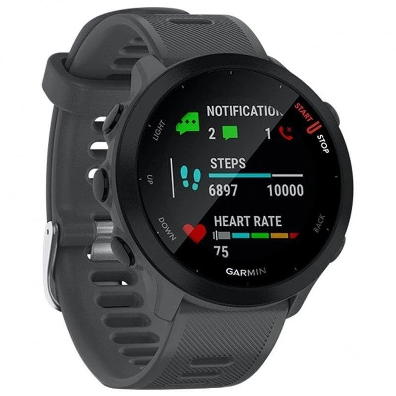 Garmin Forerunner 55 GPS 42mm MIP Grau Herzfrequenzmonitor 5ATM Wasserdicht