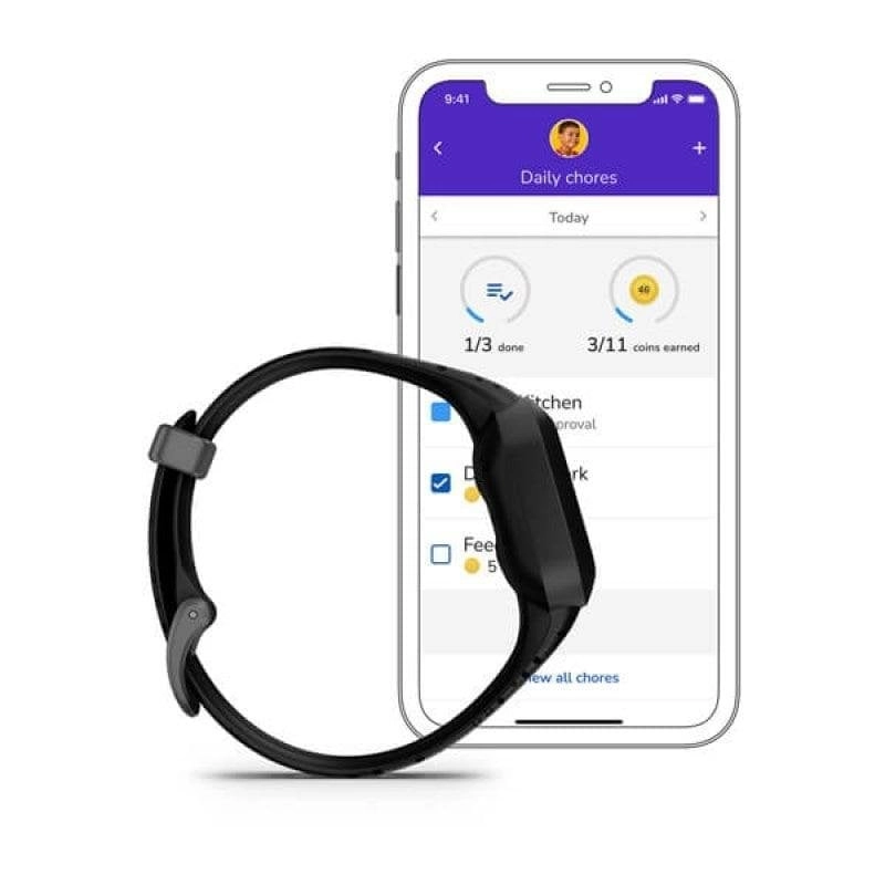 Garmin Vivofit Jr. 3 Bluetooth 0.55" MIP Schwarz Verstellbar Wasserdicht 5ATM Aktivitätstracker