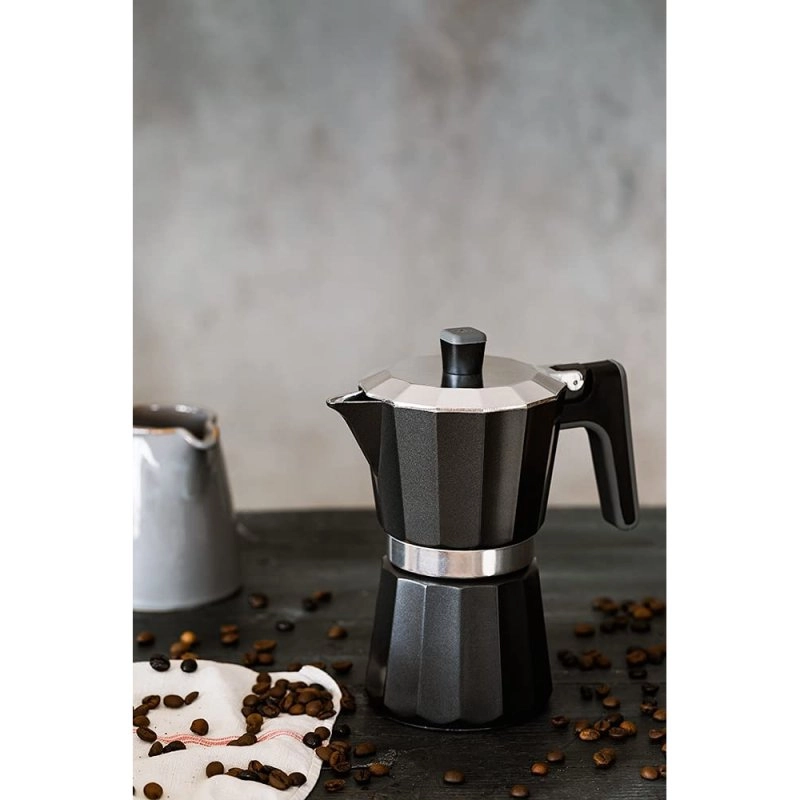 BRA Perfecta Black Italienische Kaffeemaschine 12 Tassen