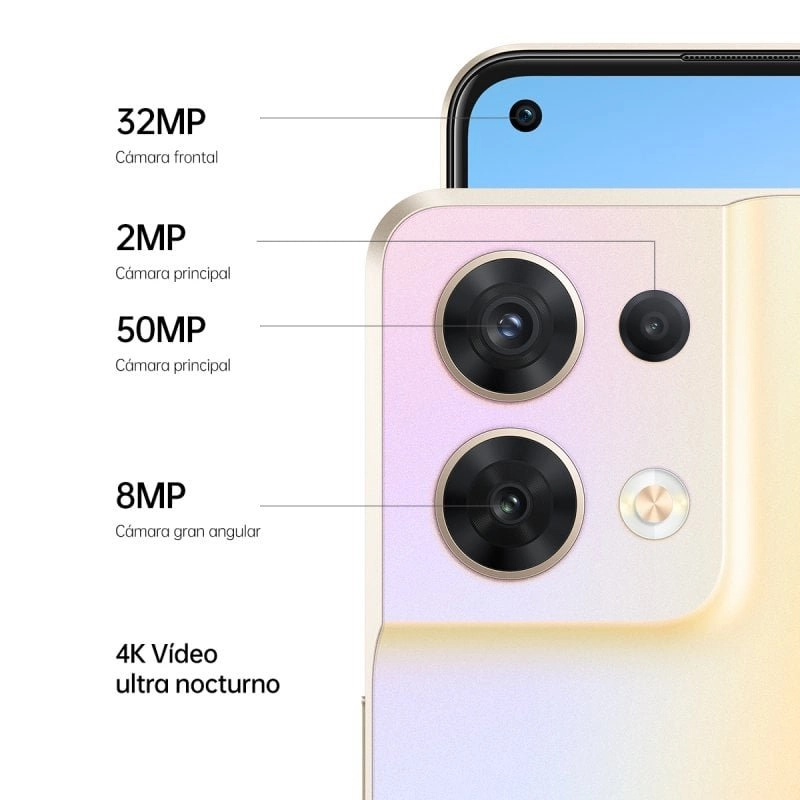 OPPO Reno8 5G 8/256GB Gold