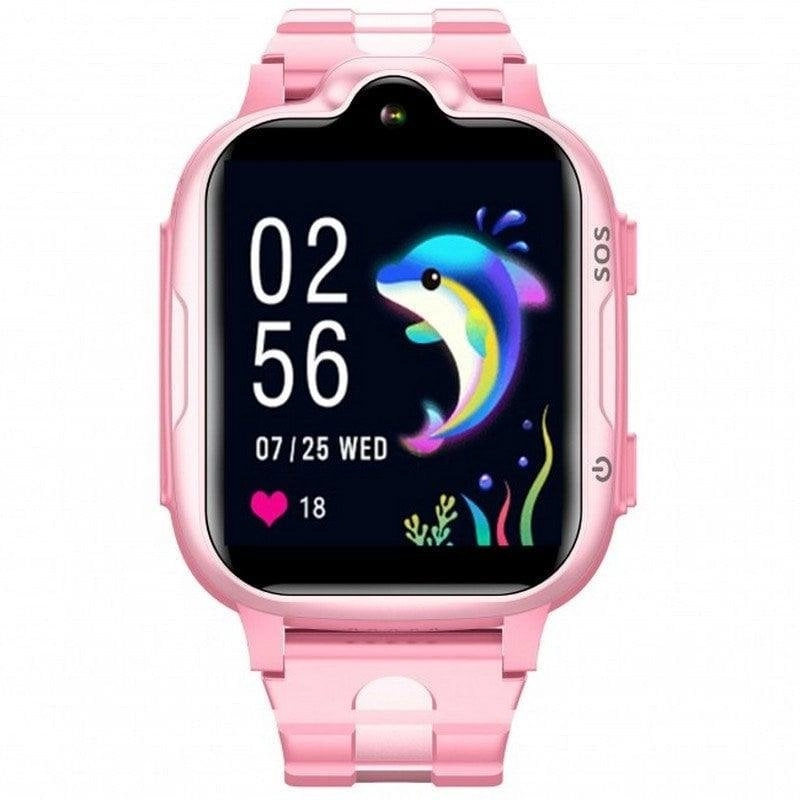DCU Tecnologic Kinder Smartwatch 4G GPS 1,69" IPS Rosa IP67 Videotelefonie Notruf SOS