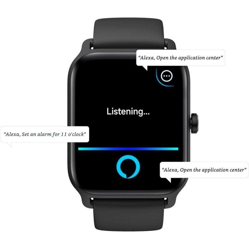 Prixton SWB29 Bluetooth 1,8" HD Schwarz IP68 SpO2 Herzfrequenzmesser 7 Tage Akku