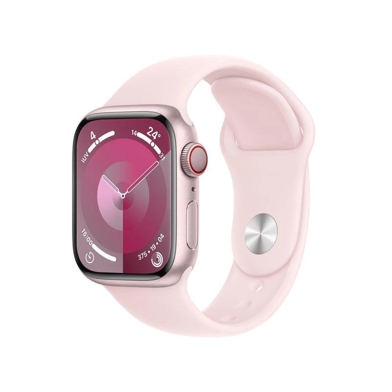 Apple Watch Series 9 GPS + Cellular 41mm Retina OLED Pink S/M Wasserfest IP6X SpO2 Puls Sleep NFC
