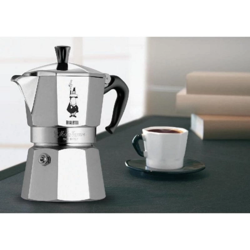 Kaffeemaschine Moka Italienisch Bialetti Moka Express 0,775L 12 Tassen Aluminium Schwarz
