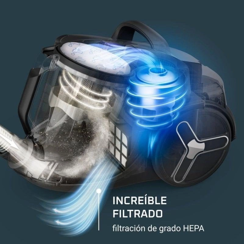 Beutelloser Staubsauger Rowenta Green Force Cyclonic Max RO7B11EA 900W HEPA-Filter 2,5L