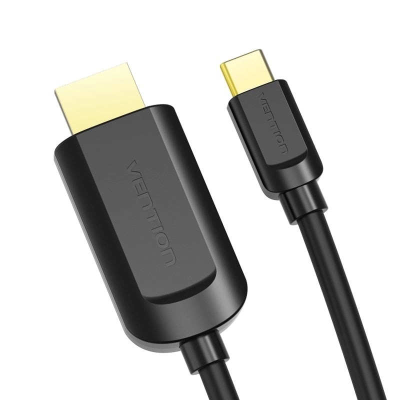 Vention USB-Typ-C-Stecker auf HDMI 1.4 4K-Stecker-Konverterkabel, 1,5 m, Schwarz