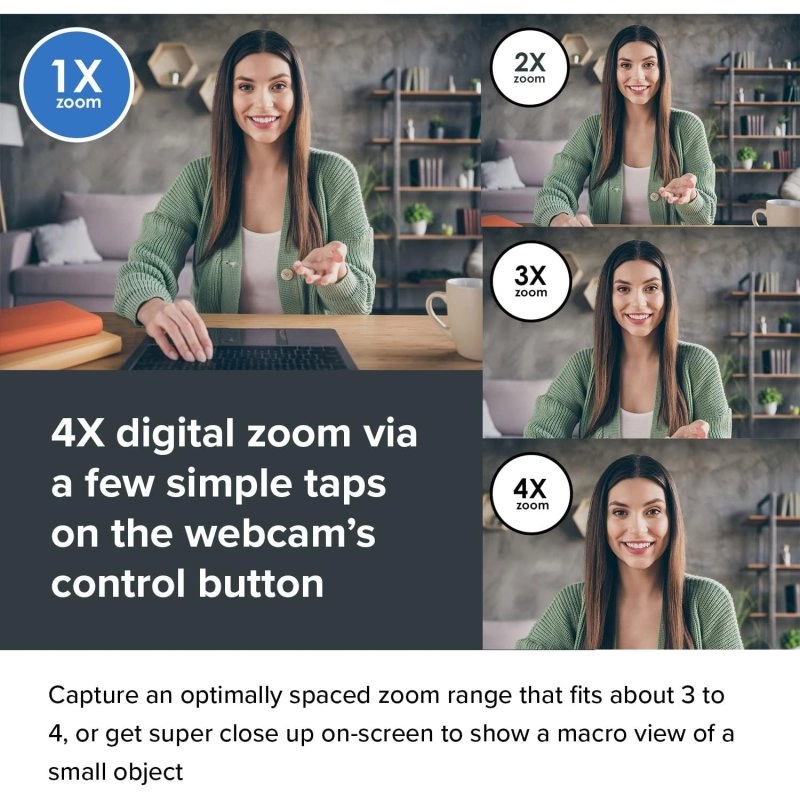 Kreatives Leben! CAM Sync V3 Webcam 2K QHD mit 4-fachem Digitalzoom