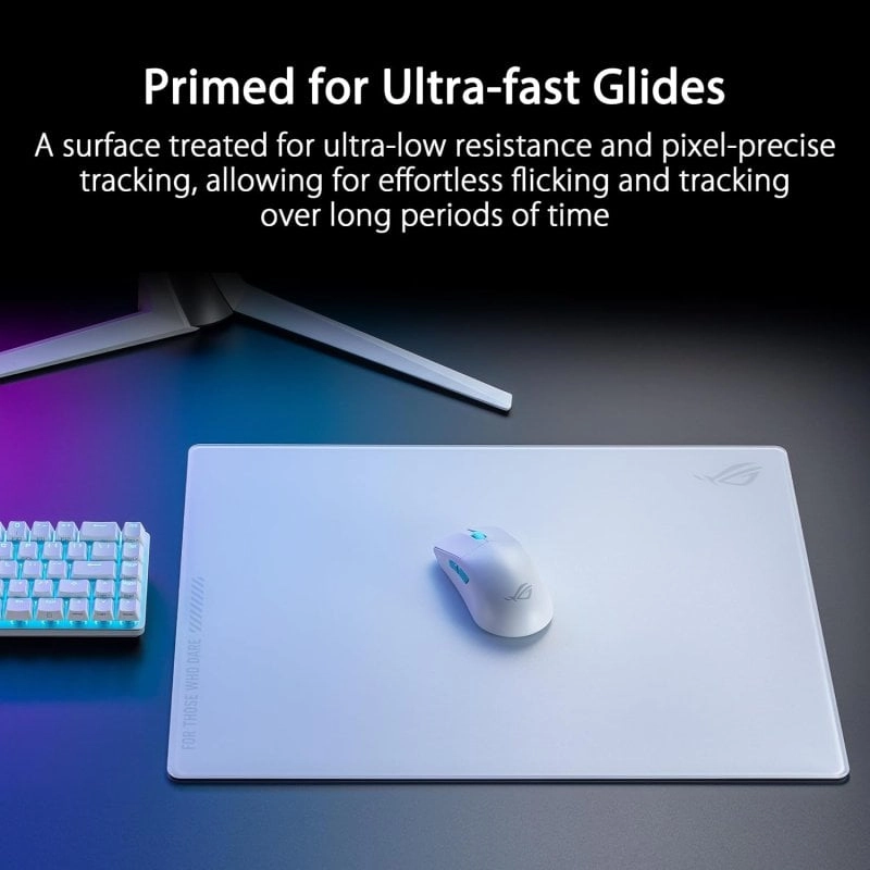 ASUS ROG Moonstone Ace L Gaming-Mauspad Weiß