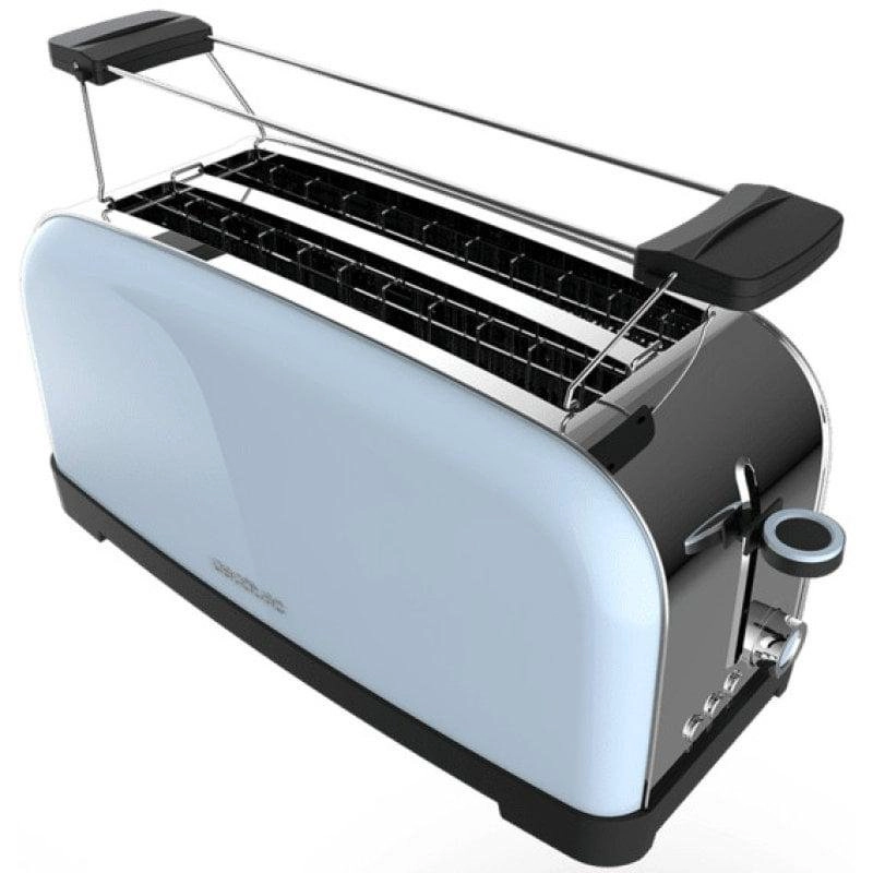 Toaster Cecotec Toastin' Time 1500 Blue Edelstahl 1500W Doppel-Langschlitz Blau