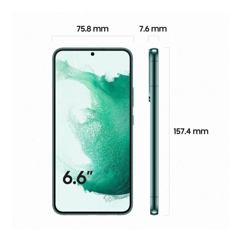 Samsung Galaxy S22+ SM-S906B 16,8 cm (6.6") Dual-SIM Android 12 5G USB Typ-C 8 GB 128 GB 4500 mAh Grün