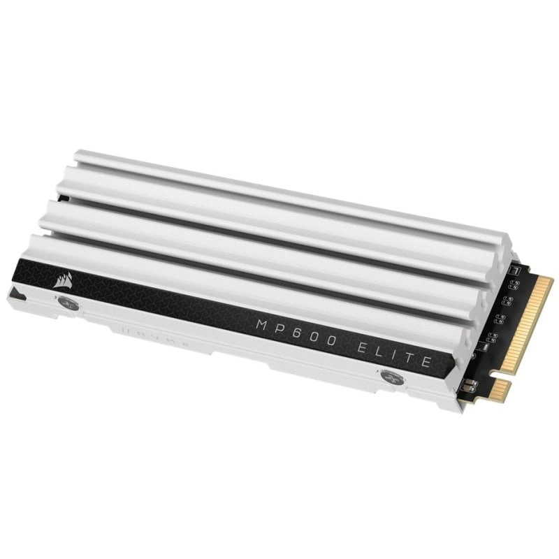 Corsair MP600 ELITE 2 TB SSD PCIe Gen4 x4 NVMe M.2 für PS5 mit weißem Kühlkörper