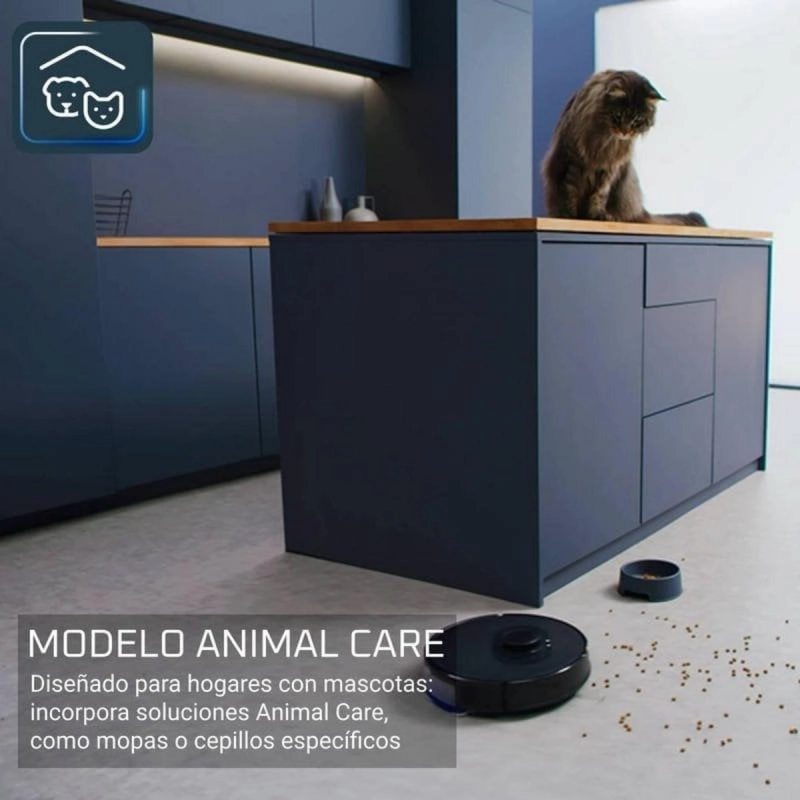 Rowenta X-PLORER Serie 75 S Animal Allergy Saugroboter und Bodenwischer, schwarz