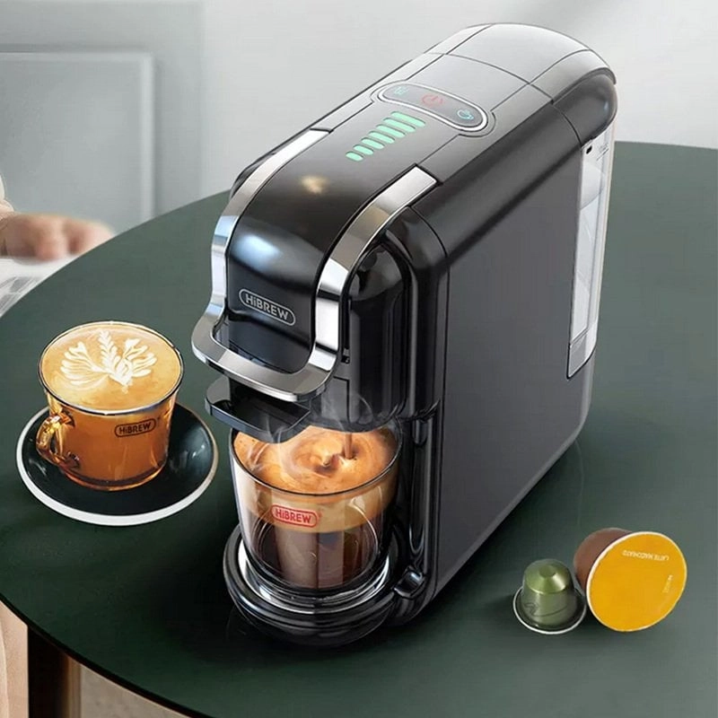 HiBREW H2B Espressomaschine, 19 Riegel, Schwarz, kompatibel mit K-Cup/Nespresso/Dolce Gusto-Kapseln