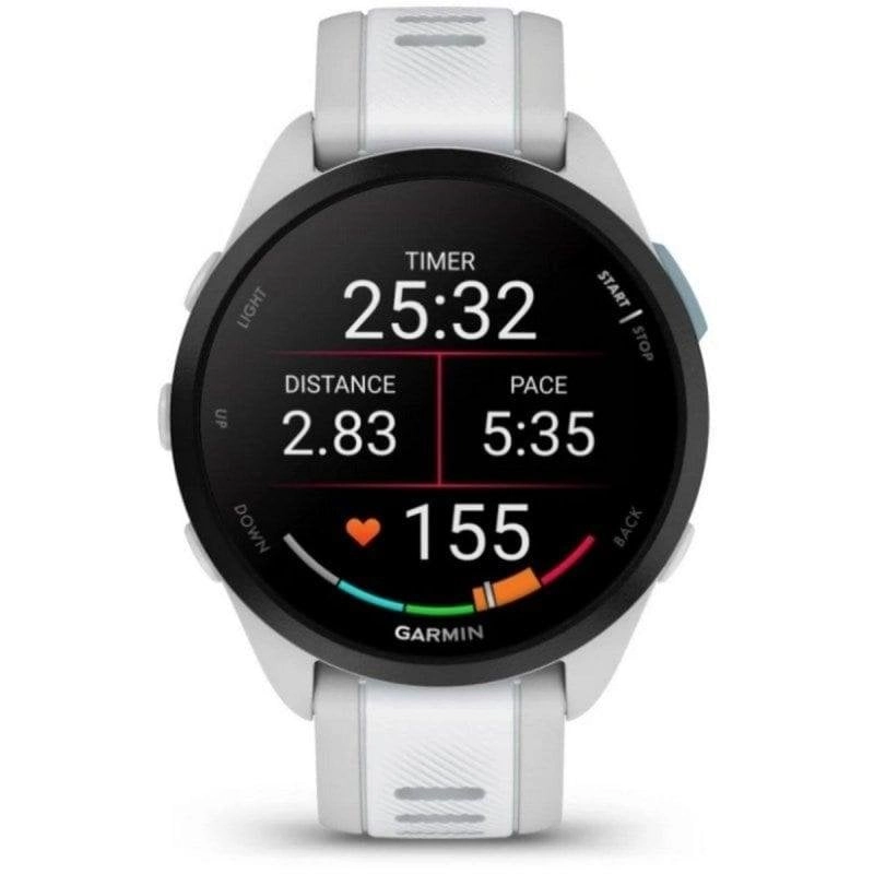 Garmin Forerunner 165 Bluetooth GPS ANT+ 43mm AMOLED Grau Weiß 5ATM SpO2 Pulsmesser