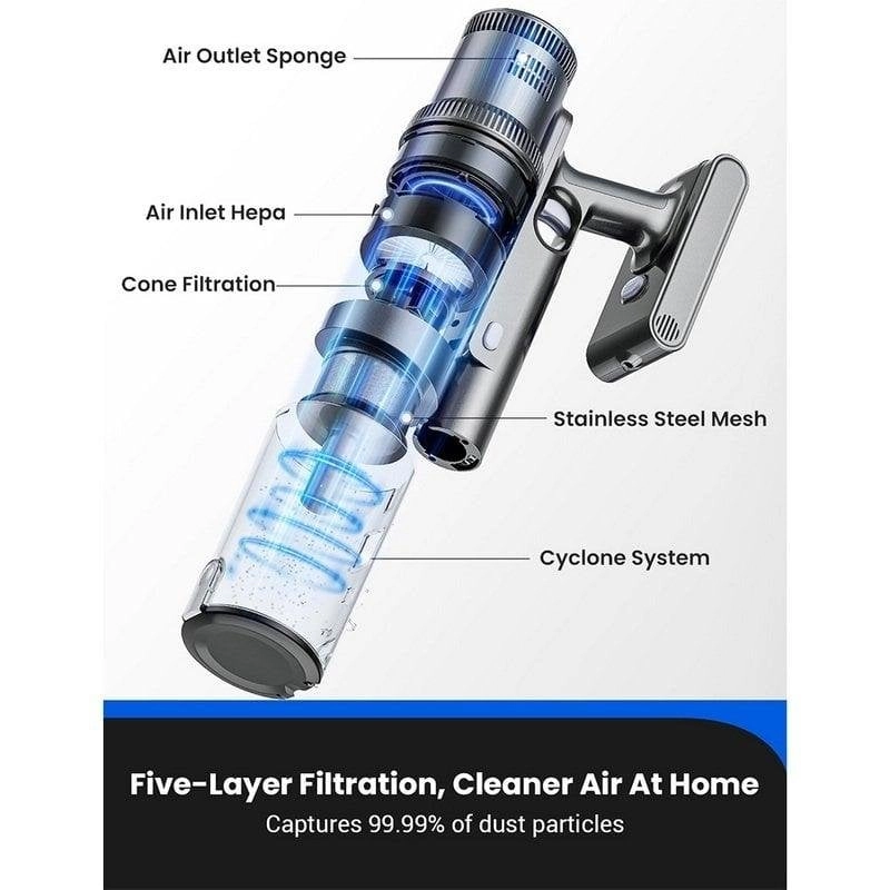 Akku Staubsauger Proscenic P11 Mopping 400W 50 Minuten Wischfunktion HEPA-Filter