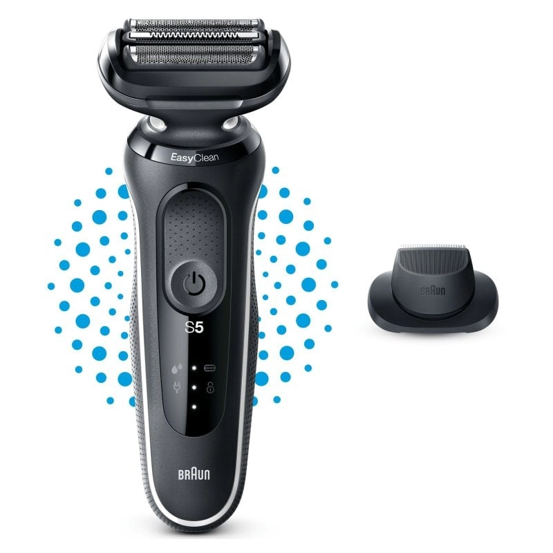 Braun Series 5 51-W1200S Folienrasierer und Trimmer Schwarz, Weiß