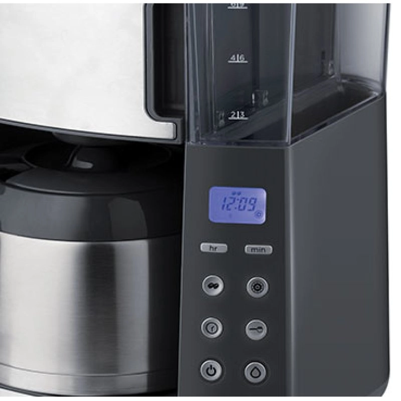 Russell Hobbs Grind and Brew Thermokaraffe, automatische Kombinationskaffeemaschine, 1 l, Edelstahl
