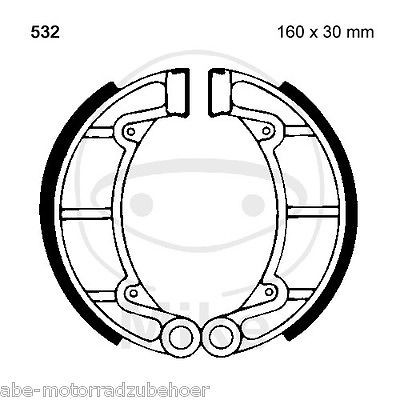 Bremsbacken hinten Yamaha YFM 350 ANV Bruin 2WD Bj. 2006