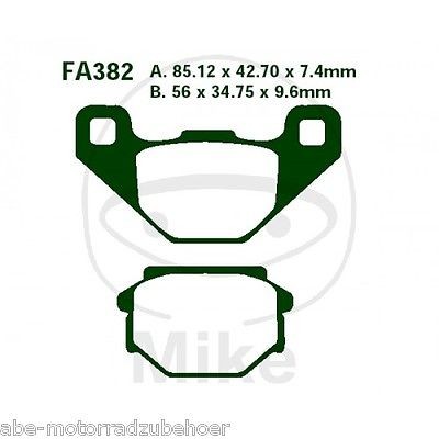 Bremsbeläge hinten Aprilia RX 125 ab Bj. 2011