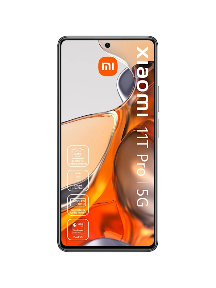 Xiaomi 11T Pro 5G schwarz | Smartphone | Qualcomm Snapdragon 888 | 108 MP Hauptkamera | 8 GB Arbeitsspeicher | 128 GB interner Speicher 