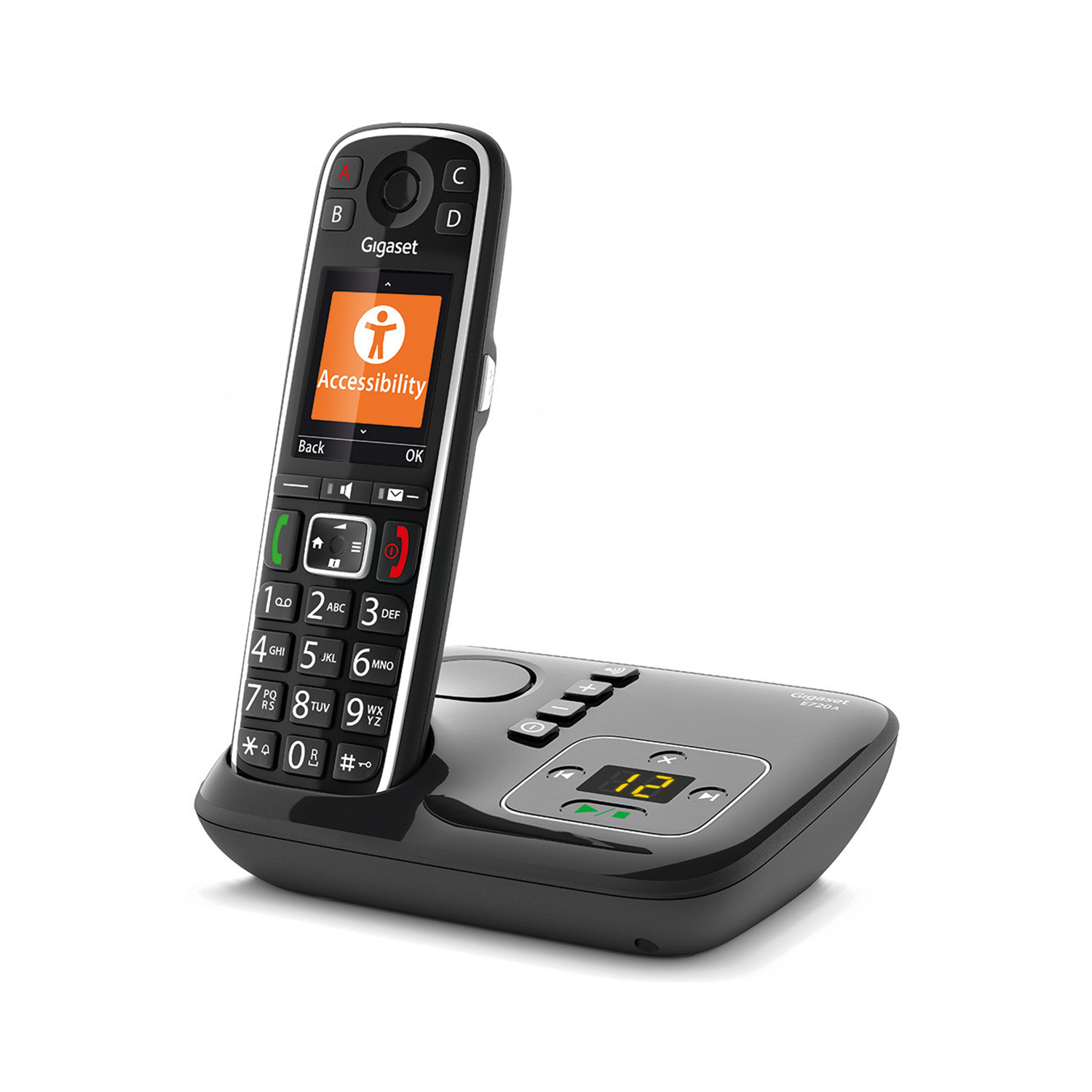 Gigaset E720A - Schnurlostelefon | DECT-Telefon | 1 Mobilteil | Gesprächszeit 14 h | Anrufbeantworter