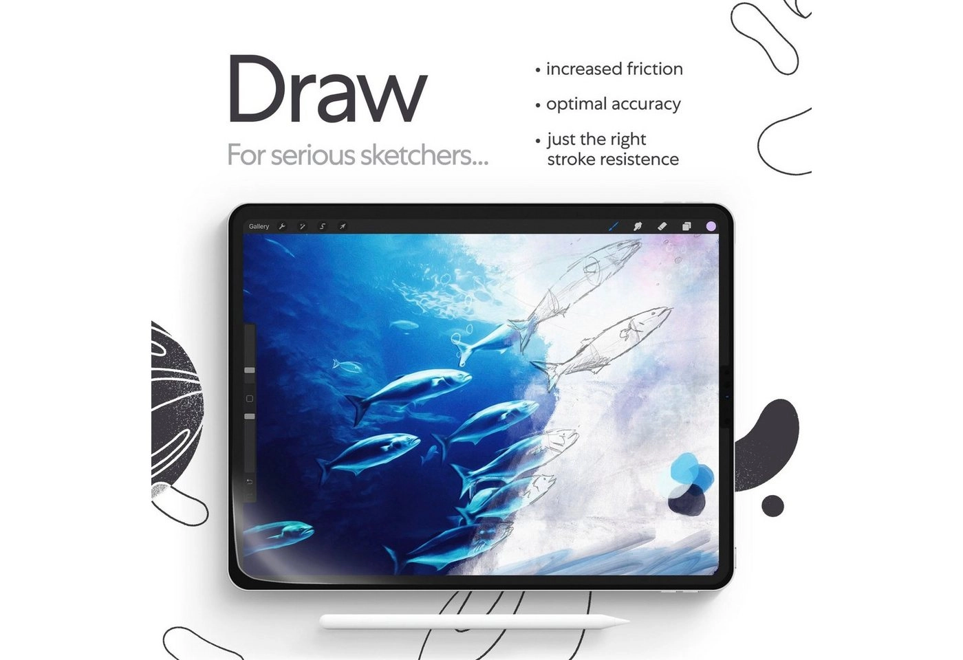 Paperlike »Displayschutzfolie für iPad Pro 12.9" 2018-2021« für iPad Pro 12.9" 2018-2021, Displayschutzfolie, Set