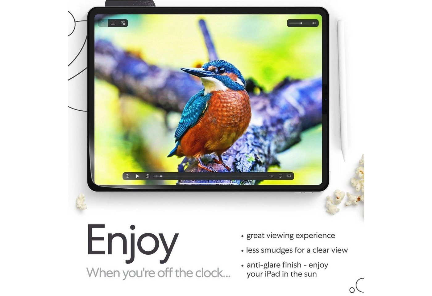 Paperlike »Displayschutzfolie für iPad Pro 12.9" 2018-2021« für iPad Pro 12.9" 2018-2021, Displayschutzfolie, Set