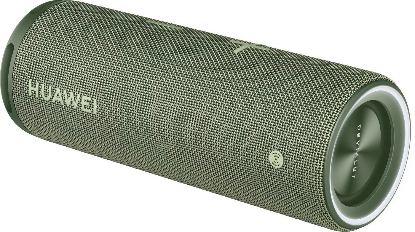Huawei Sound Joy Grün| Bluetooth Lautsprecher | 26 Stunden Wiedergabezeit | Vierfach-Lautsprechereinheit | Wasserbeständig nach IP67-Standard | Staubdicht 