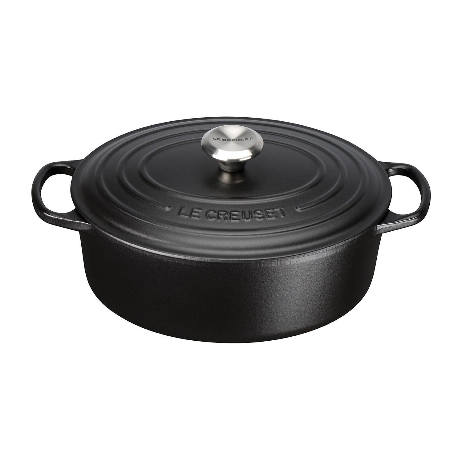 Le Creuset Signature Gusseisen-Bräter mit Deckel Ø 29 cm Schwarz | hitzebeständiger Deckelknopf (bis 260 °C) | Eisenguss | Spühlmaschinentauglich | Feuerfest