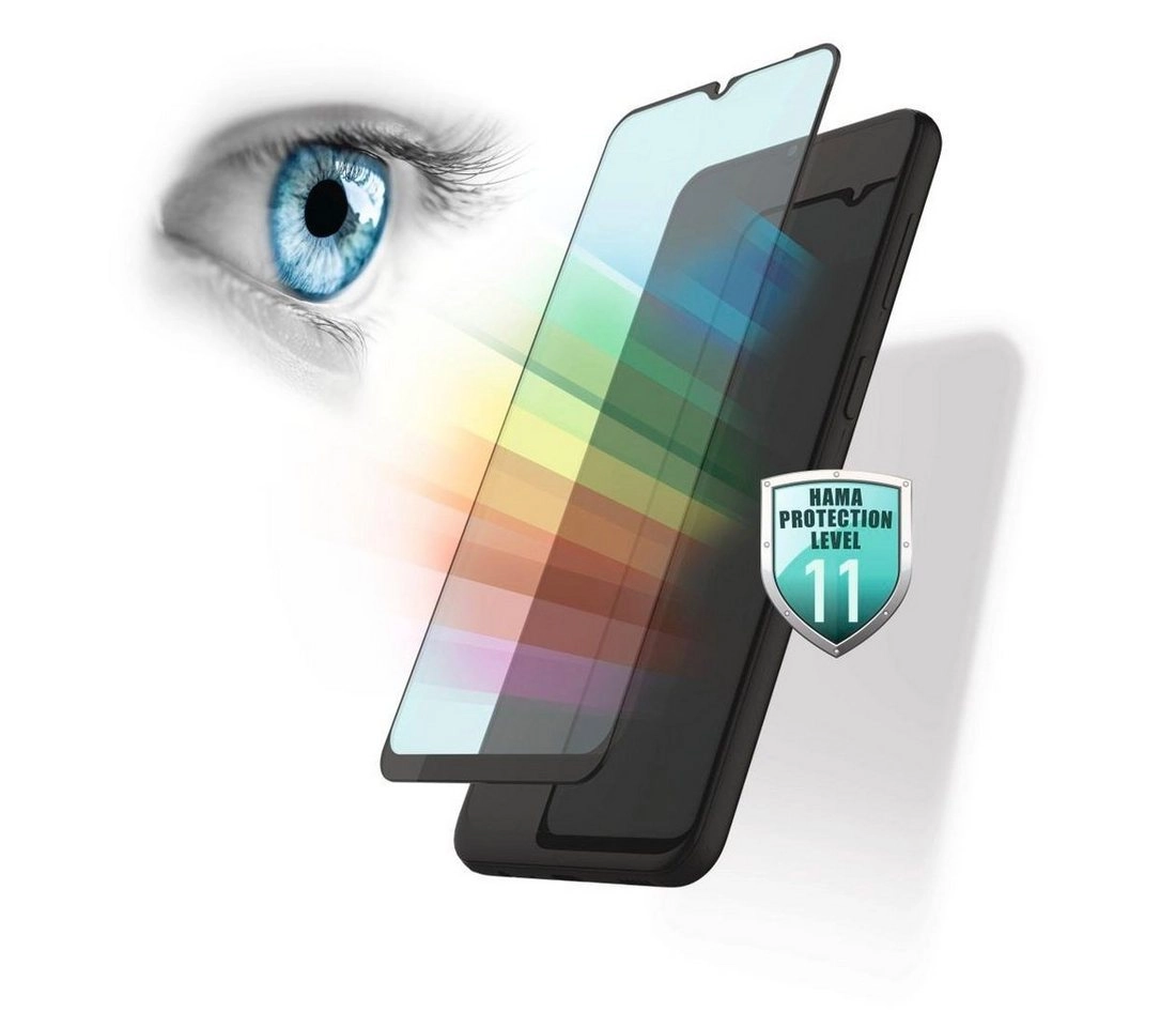 Hama »3D-Full-Screen-Schutzglas für Samsung Galaxy A22 5G "Anti-Bluelight+Antibakt."«, Displayschutzglas