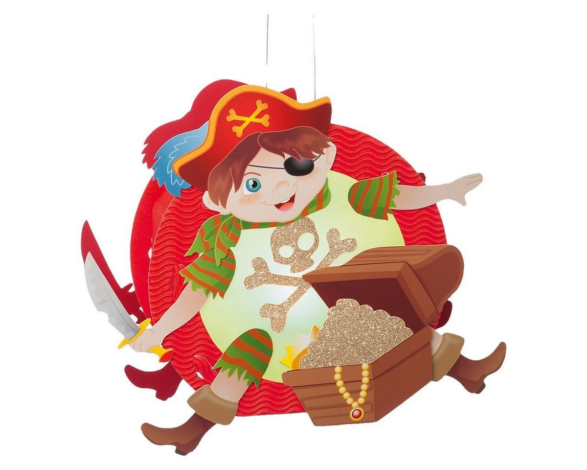 Laternen-Bastelset Pirat für Kinderumzüge ca. 26x29x11cm