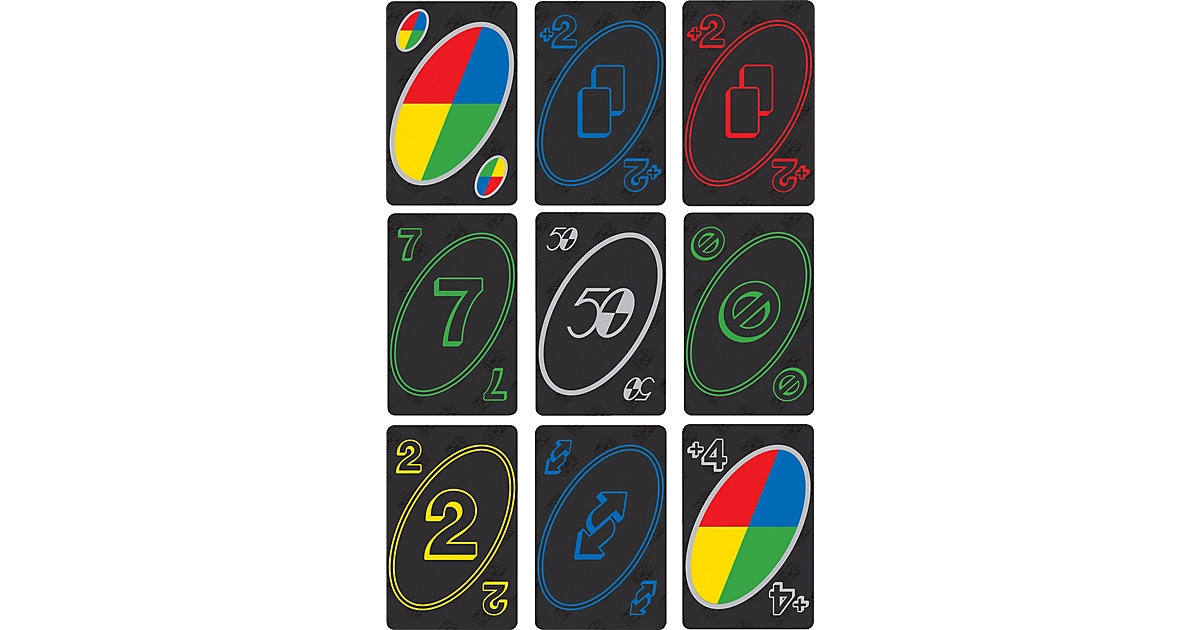 Mattel Games UNO Premium 50 Jahre Jubiläumsedition mit Münze