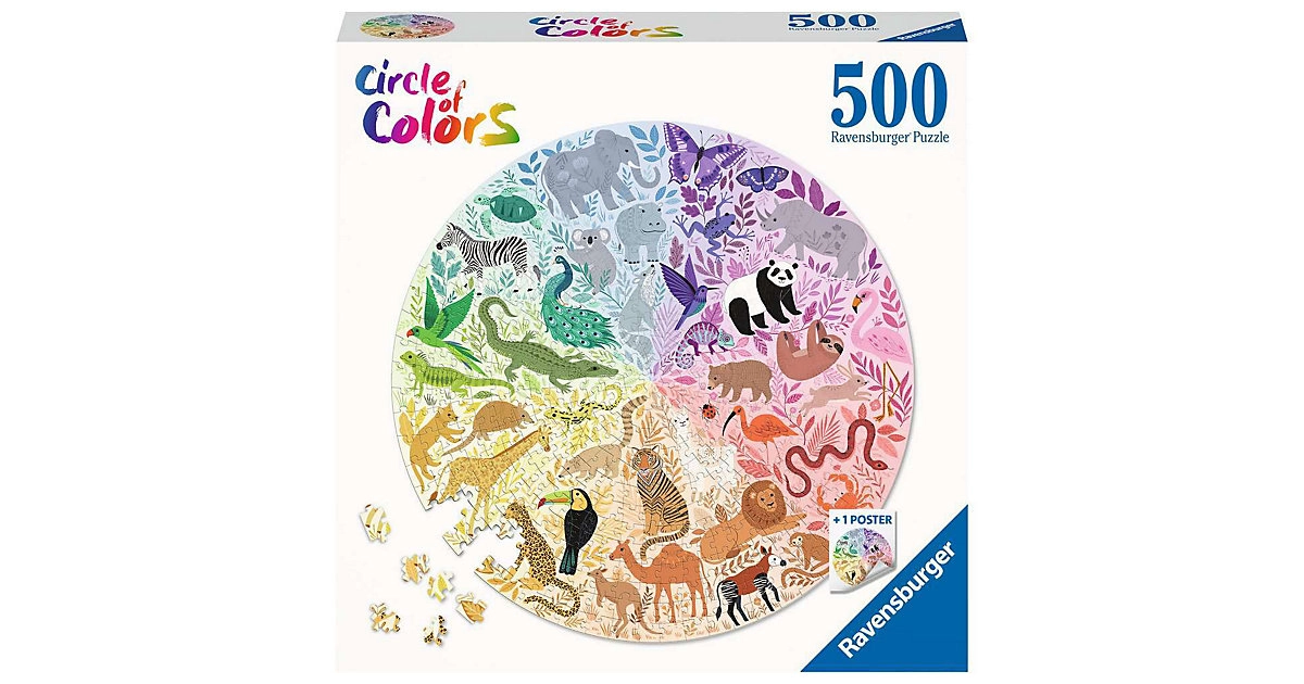 Ravensburger Puzzle 17172 Circle of Colors -Animals 500 Teile