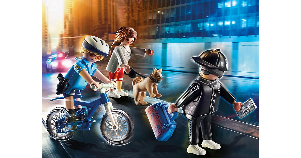 PLAYMOBIL® 70573 Polizei-Fahrrad: Verfolgung des Taschendiebs
