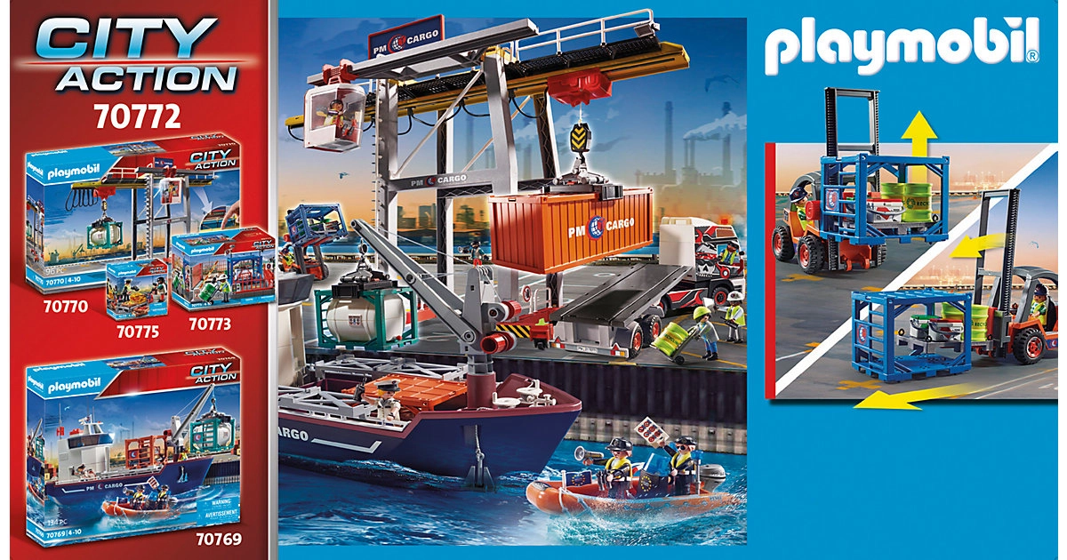 PLAYMOBIL® 70772 Gabelstapler mit Fracht