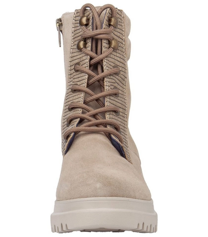 CallagHan »Stiefelette Leder/Textil« Schnürstiefelette