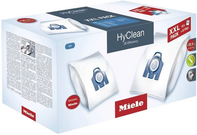 Miele Staubsaugerbeutel XXL-Pack GN Hy Clean 3D, passend für Miele, 16er- Pack