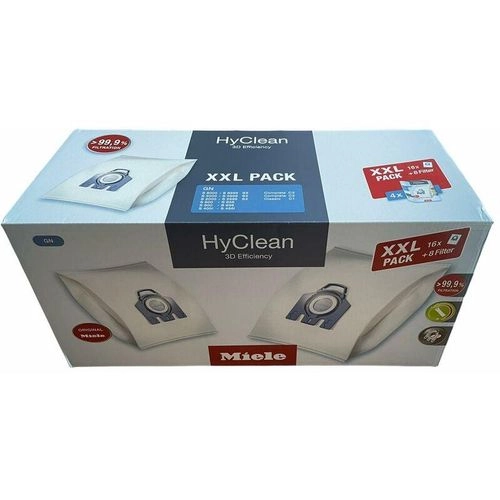 Miele Staubsaugerbeutel XXL-Pack GN Hy Clean 3D, passend für Miele, 16er- Pack
